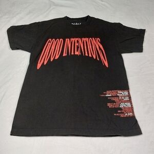 Good Intentions v Black and Red T-Shirt Size Medium